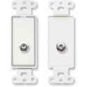 RDL D-F Double Type F Jack on Decora Wall Plate