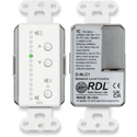 RDL D-NLC1 Dante Network Level Remote Control Wall Plate with LEDs - White