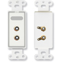 Photo of RDL D-PHN2 Dual RCA Jacks on Decora Wall Plate - Solder type