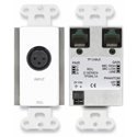Photo of RDL D-TPSML1A Active Single-Pair Sender Wall Plate - Twisted Pair Format-A - XLR Mic/Line Input - Phantom - White