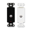 RDL DB-F Double Type F Jack on Decora Wall Plate