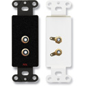 Photo of RDL DB-PHN2 Dual RCA Jacks on Decora Wall Plate - Solder type
