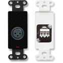 Photo of RDL DB-XLR3F XLR 3-pin Female Jack on Decora Wall Plate - Terminal Block