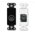 RDL DB-XLR3M XLR 3-pin Male Jack on Decora Wall Plate with Terminal Blocks