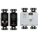 Photo of RDL DDB-RN31 Bi-Directional Mic/Line Dante Interface 4 x 4 w/PoE - 2 XLR  / RCA / 1 Mini-Jack In Terminal Block - Black