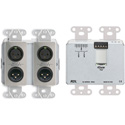 Photo of RDL DDS-RN42 Bi-Directional Mic/Line Dante Interface 4 x 2 w/PoE - 2 XLR In / 2 Out on Rear-Panel Terminal Block - Steel