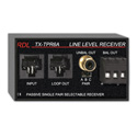 RDL TX-TPR6A Passive Single-Pair Receiver - Twisted Pair Format-A - Balanced audio line output
