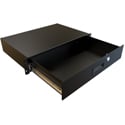 Hammond RDRW1900312BK1 2RU 12D RDRW Series Locking Drawer - Black