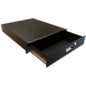 Photo of Hammond RDRW1900322BK1 2RU 22D RDRW Series Locking Drawer - Black