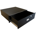 Photo of Hammond RDRW1900516BK1 3RU 16D RDRW Series Locking Drawer - Black