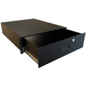 Photo of Hammond RDRW1900522BK1 3RU 22D RDRW Series Locking Drawer - Black