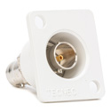 Photo of Connectronics Recessed Panel Mount BNC Barrel 75Ohm White