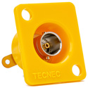 Photo of Connectronics Recessed Panel Mount BNC Female to Solder Point 75Ohm Yellow