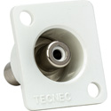 Photo of Connectronics Recessed Panel Mount RCA Barrel Female to Female White
