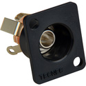 Connectronics 1/4in Stereo Recessed Female D Series Chassis Mount Green