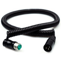 Remote Audio CAXJCOILLPF XLR3F to XLR3M Balanced Coiled Jumper Cable (2 Foot Collapsed - 7 Foot Extended)
