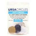 Remote Audio SC15 URSA Soft Circles Reusable Lav Mic Covers - 5x Black/5x Beige/5x White - 15 Pack