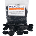 Photo of Remote Audio URS FC100BLK URSA Fur Circles for Lavalier Mics - Black - 100 Pack