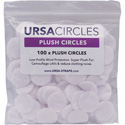 Photo of Remote Audio URS PC100WHT URSA Fur Plush Circles for Lavalier Mics - White - 100 Pack