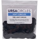 Photo of Remote Audio URS SC100BLK URSA Soft Circles for Lavalier Mics - Black - 100 Pack