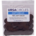 Photo of Remote Audio URS SC100BLK URSA Soft Circles for Lavalier Mics - Brown - 100 Pack