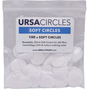 Photo of Remote Audio URS SC100WH URSA Soft Circles for Lavalier Mics - White - 100 Pack