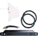 RF Venue DFINWD9 DISTRO9 HDR and Diversity Fin Antenna Bundle - White Wallmount Version