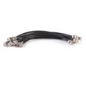 RF Venue RG8X 50 Ohm RG8X BNC Male to Male Low-Loss Coaxial Antenna Cable - 1.5-Foot - Black - 10 Pack