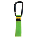 Rip-Tie J-S6-C50-NG 1 x 6 Inch Flat Bottom Carabiner CableCarrier - Neon Green - 50 Pack