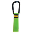 Photo of Rip-Tie J-S6-C50-NG 1 x 6 Inch Flat Bottom Carabiner CableCarrier - Neon Green - 50 Pack