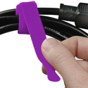 Photo of Rip-Tie Y-12-IPL-V Lite 1/2-Inch x 12-Inch Roll of 10 Rip-Tie Lite Series Fuzzy Hook and Loop Cable Wraps -  Violet