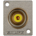 Photo of Canare RJ-BCJRU Recessed RCA to BNC Jack Chassis Mount w/Yellow Insert