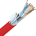 Photo of Canare RJC6A-4P-F CAT6A Standard F/TP Cable - Red - 656 Foot/200m