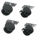 Photo of Middle Atlantic RKW Caster Kit for BRK/MBRK/OBRK/RK/SRK/OSR Laminate Racks - Set of 4