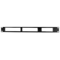 Burst RM-344 Rackmount for (One) Third Wide or (Two) Quarter Wide Units