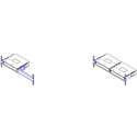 MultiDyne Single SilverBack-VB Base Station Rack Kit for Mounting (1) in 1RU Rack Space