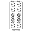 Cobalt Digital RM20-9902-2UDX-A/S 20-Slot Frame Rear I/O Module (Split supports 2 cards) (2) 3G/HD/SD-SDI Input BNC