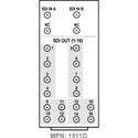 Cobalt RM20-9910-2Q-B-DIN Rear Module 2x SDI/ASI In 16x SDI/ASI Out All Coaxial Connectors DIN 1.0/2.3