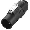REAN RCAC3M-X-000-1 Power X Series IP65 Male Cable XLR Connector - Power Out - Screw Terminals - 50/Pack
