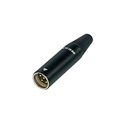 REAN RT4MC-B Tiny XLR 4-Pole Male - Black Shell Gold Contacts