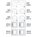 Ross R2A-8434 20 Slot Full Rear openGear Module for ADC-8434 75 Ohm Audio I/O