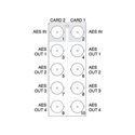 Ross R2AS-8402 20 Slot openGear Split Rear Module for 2x ADA-8402-A