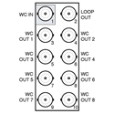 Photo of Ross R2L-8409 20 Slot Rear Module with Looping Input for WDA-8409