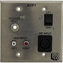 Photo of RAPCO AVP1-STS Audio Visual Passive Interface Wallplate