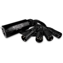 Photo of SoundTools CAT Tails CTMX etherCON Breakout to Four Male XLR cables