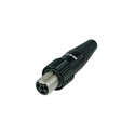 Photo of Rean RT5FCT-B Tiny XLR Female Screw-Locking 5-Pole Connector - Black/Gold