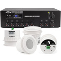 Pure Resonance Audio RTSS-4C3MA30BT Retail System with 4 C3 Speakers & Mixer Amplifier with Bluetooth