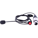 Riedel RUN-E1LMonaural (Left Ear) Electret Headset with XLR4F Connector - Extended Cable