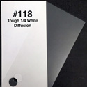 Photo of Rosco RX118 Tough 1/4 White Diffusion Sheet - 20 Inch x 24 Inch Sheet