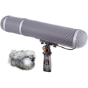 Photo of Rycote 086070 Modular Mic Windshield 6 Kit with XLR-5F Connector - Suitable for Stereo Mics from 351-400mm - Gray